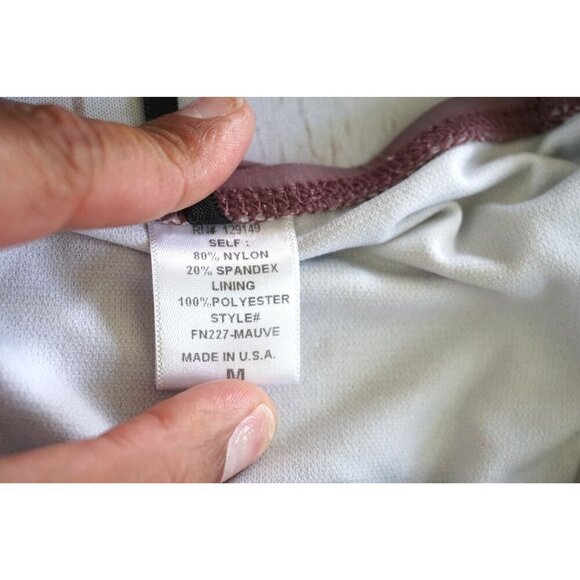 Fashion Nova Womens Mauve One-Piece Swimsuit - Size M - Picture 4 of 9